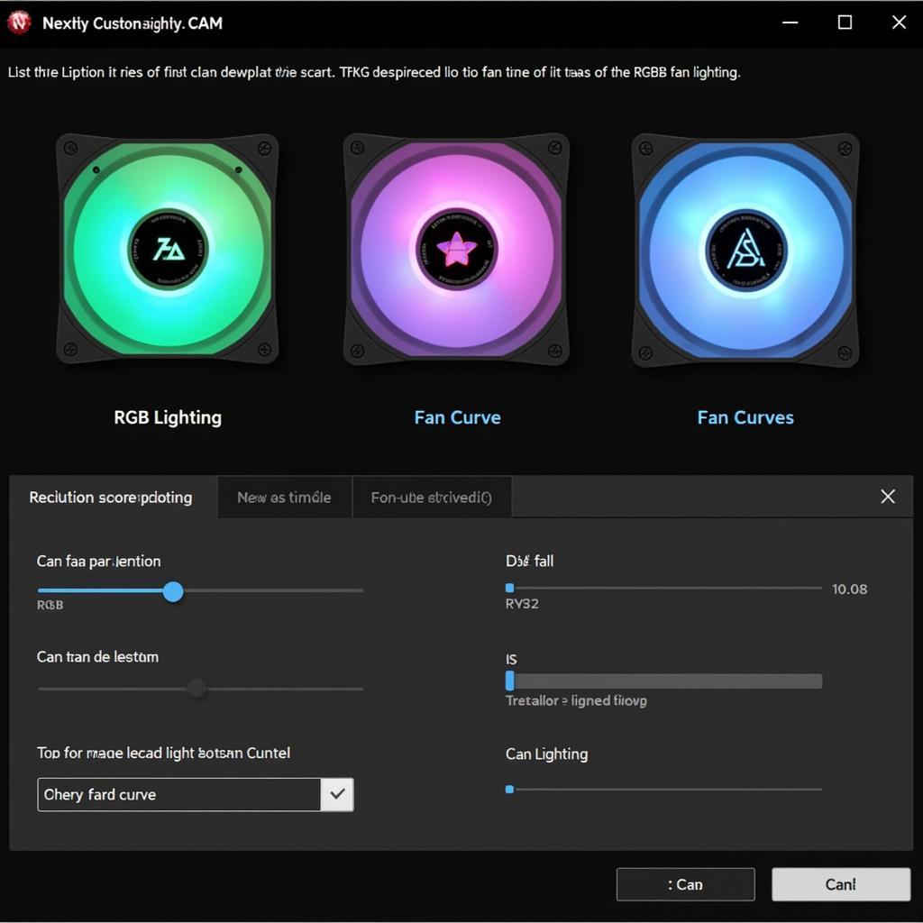 NZXT CAM software controlling the AER RGB 120 fan