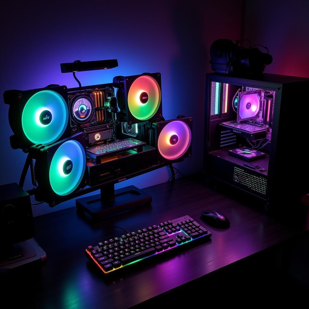 NZXT Aer RGB Football Themed PC Setup