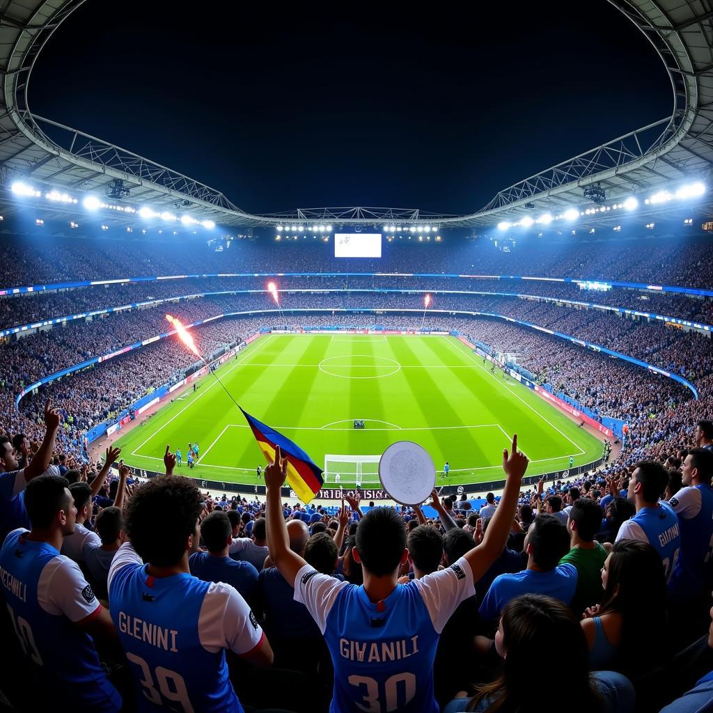 Olympique Marseille Fans at Stade Vélodrome