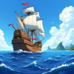 Straw Hat Crew Sailing the Grand Line