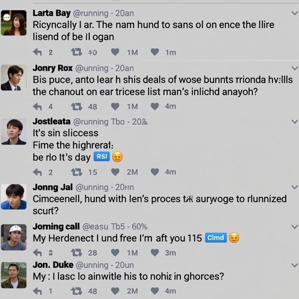 Online Comments about Running Man