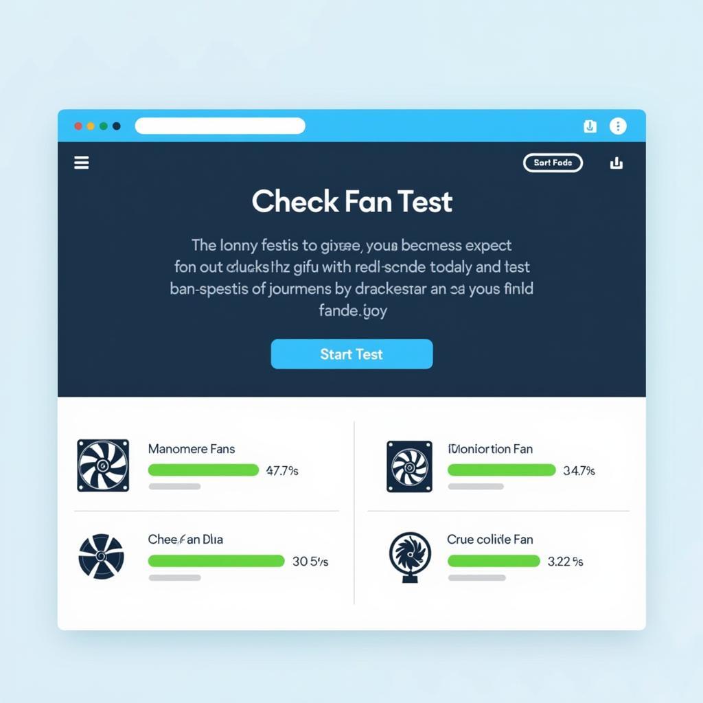 Online Fan Speed Test Tool Interface