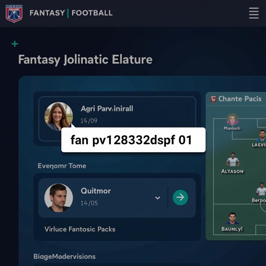 Fans engaging with an online fantasy football platform