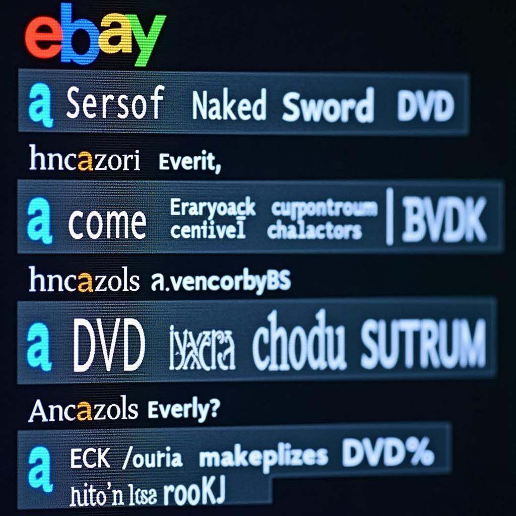 Searching online marketplaces for Naked Sword DVD