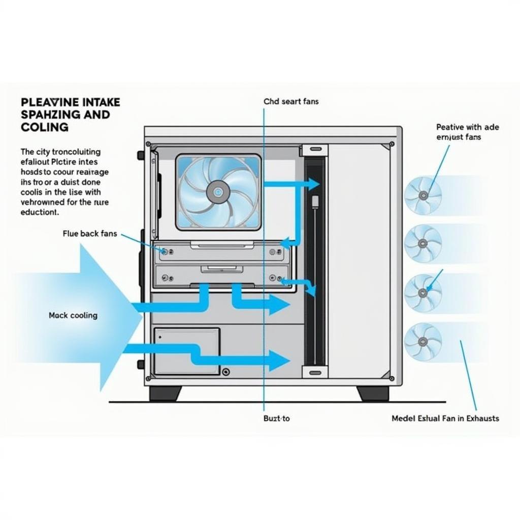 Optimal PC Case Fan Placement Diagram