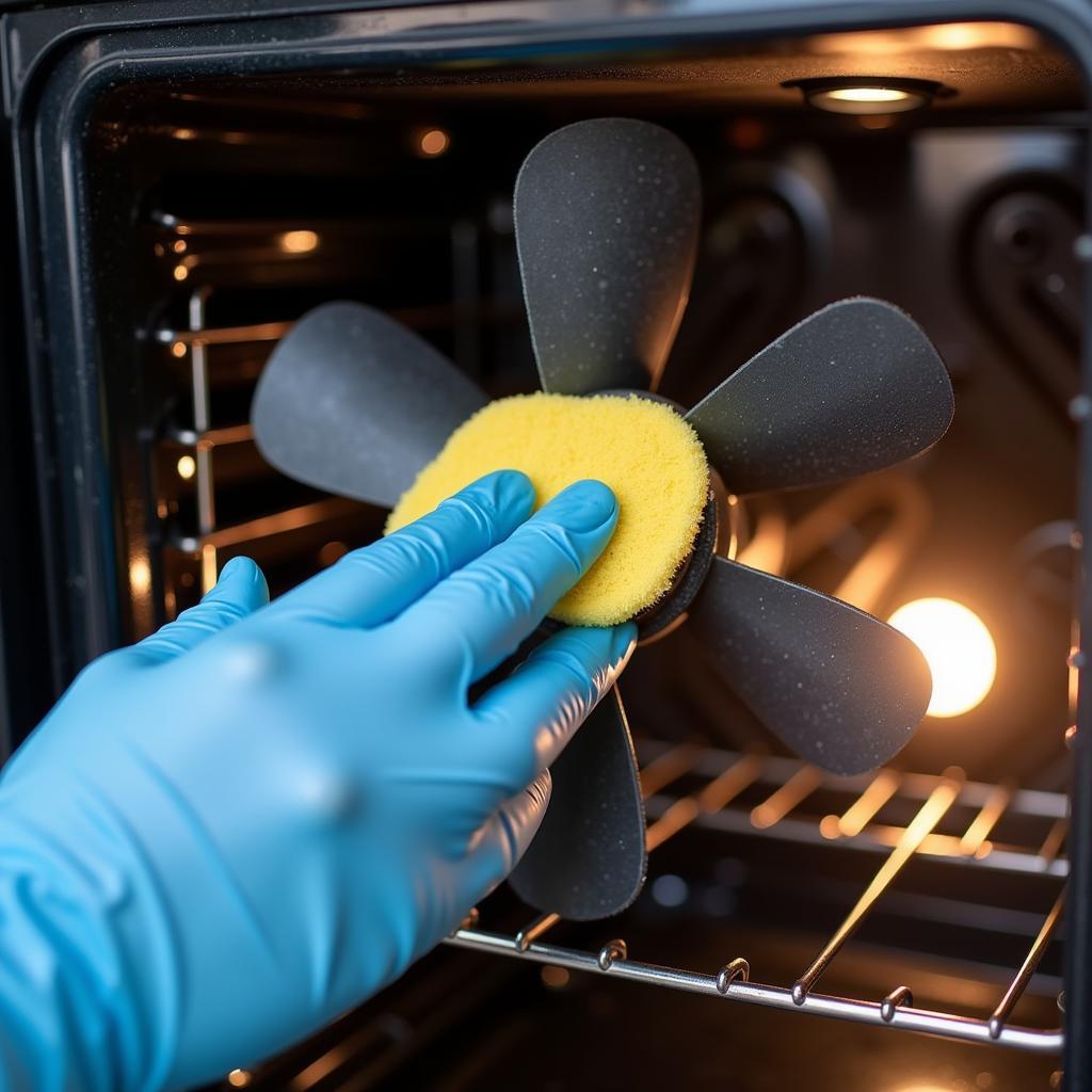 Cleaning Oven Fan Blades