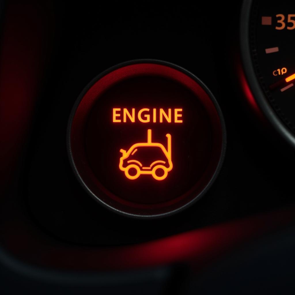 Engine Overheating Warning Light