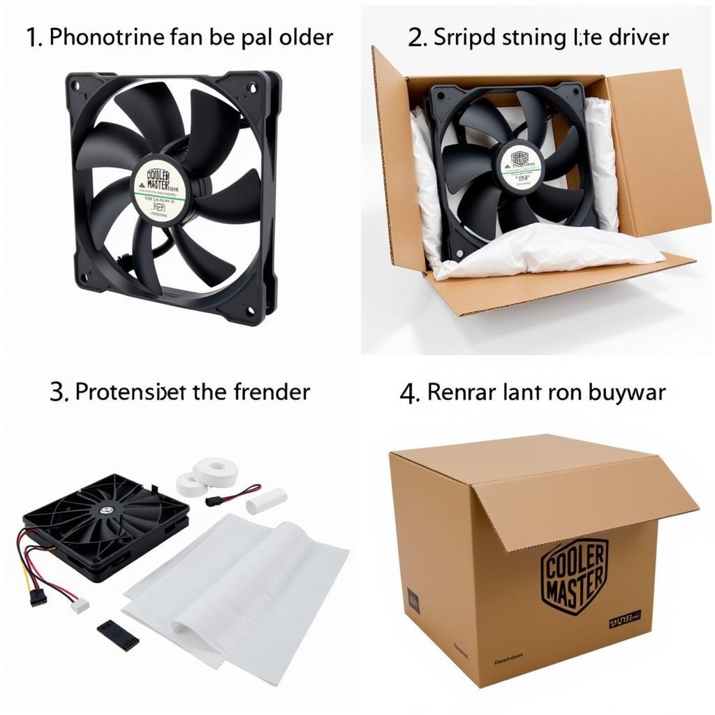 Packaging a Cooler Master 120mm Fan for Shipping