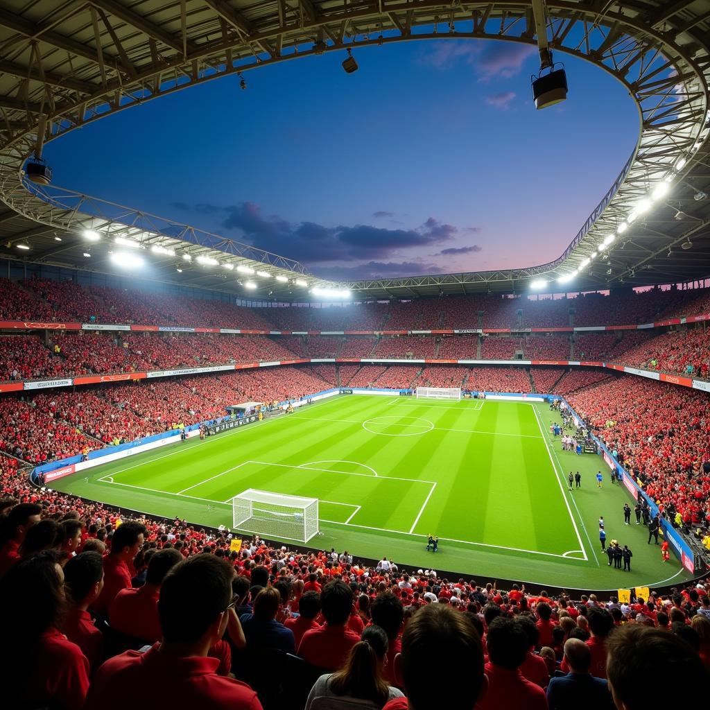 Vietnamese Football Stadium Atmosphere