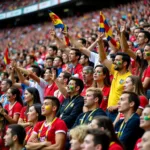 Football Fans Cheering