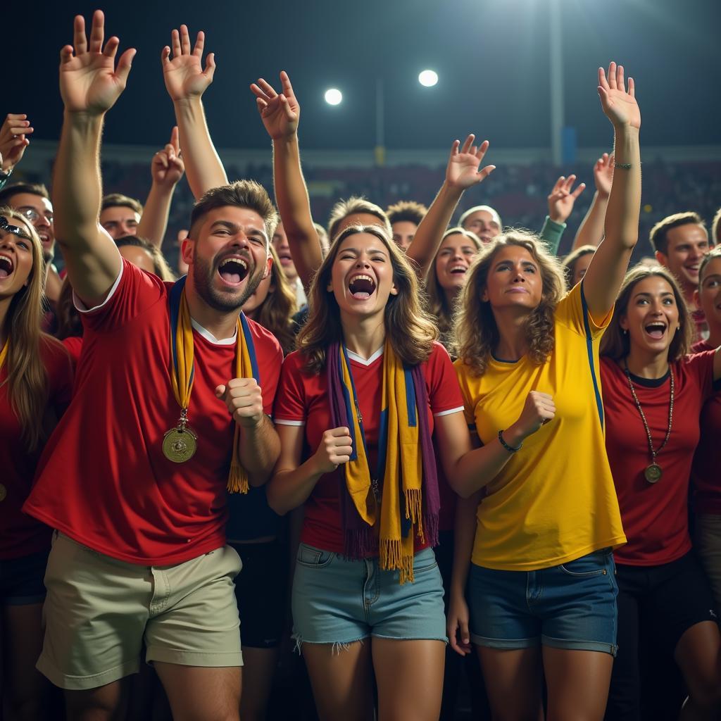 Fans Celebrating Victory