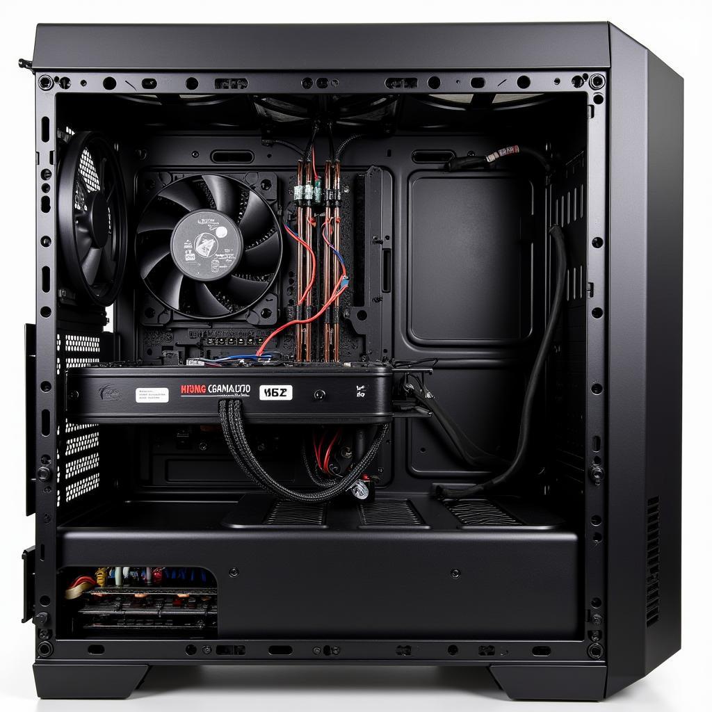 PC Case 5-Fan Cable Management