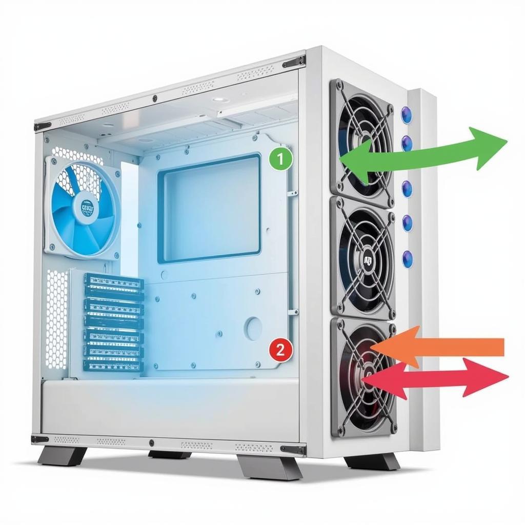 PC Case Airflow Diagram