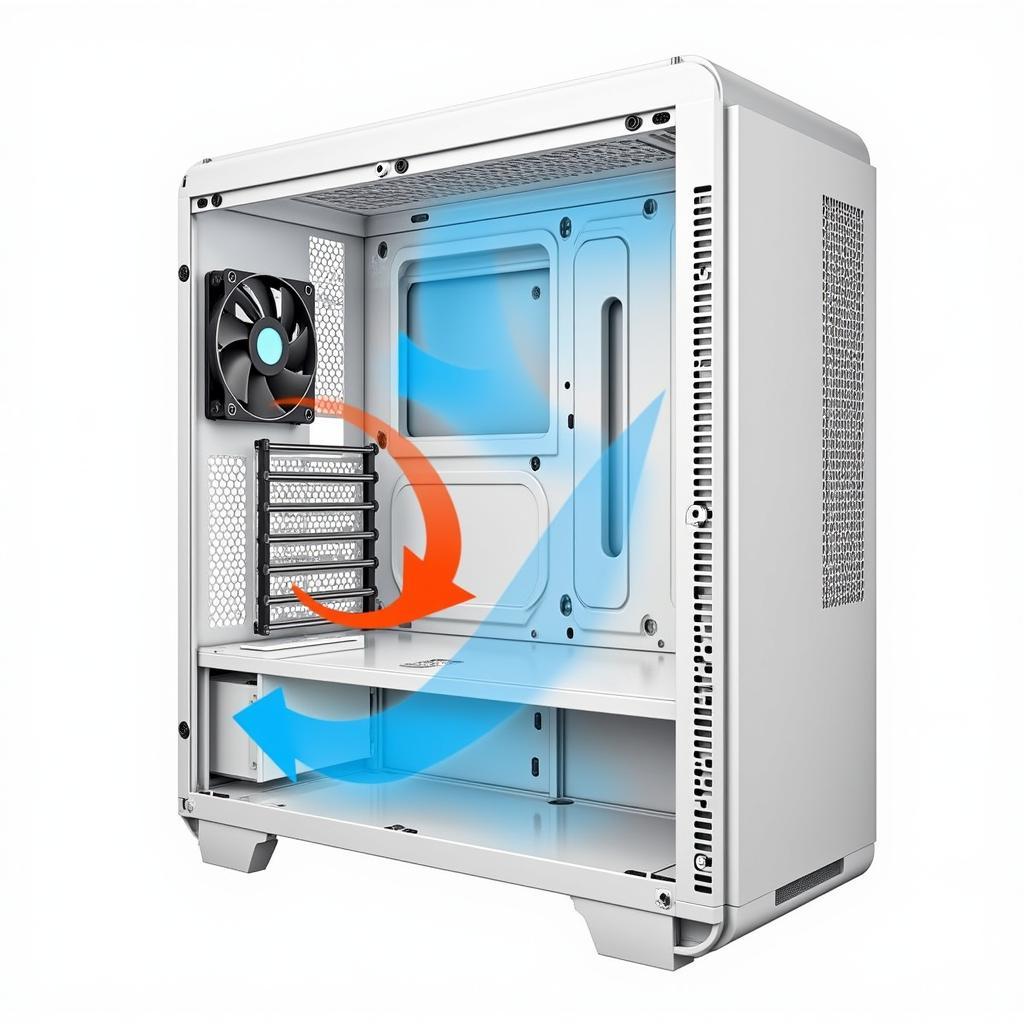 PC Case Airflow Diagram