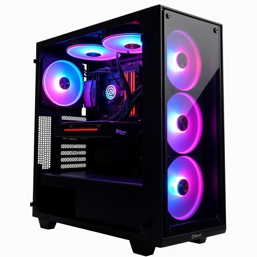 PC Case with ARGB Fans