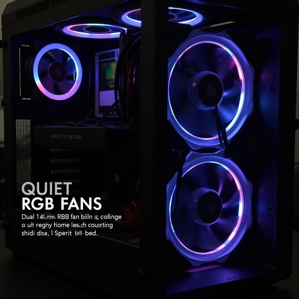 PC Case with Installed RGB Fans