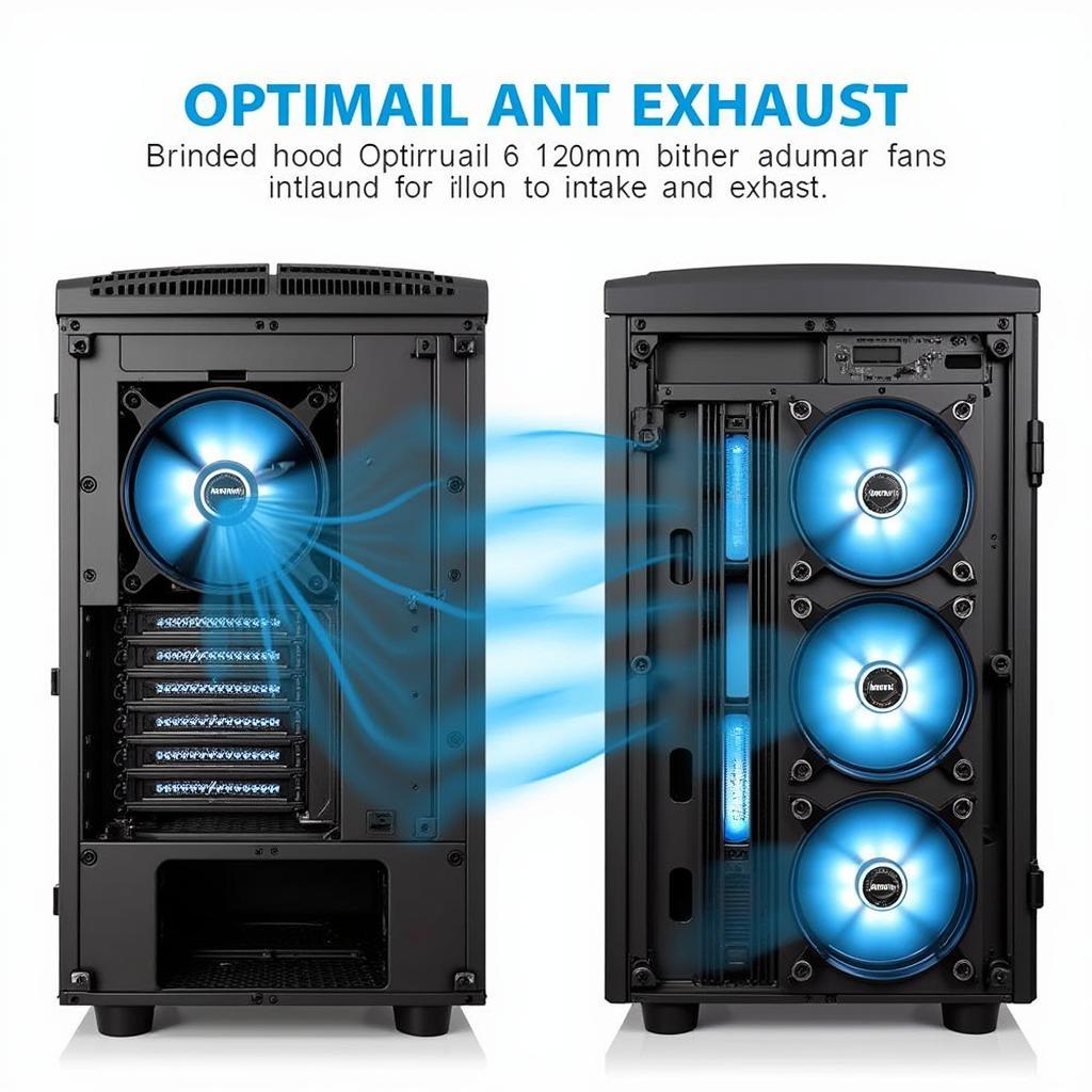 PC Case with Multiple 120mm Fans 