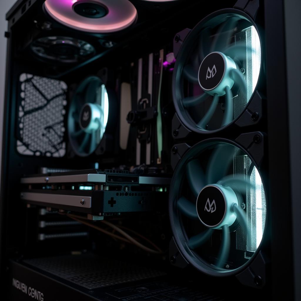 PC Case with Installed NguyenCong Fans