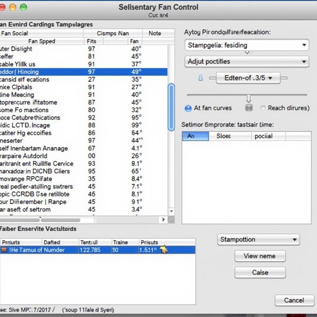 Fan Control Software Interface