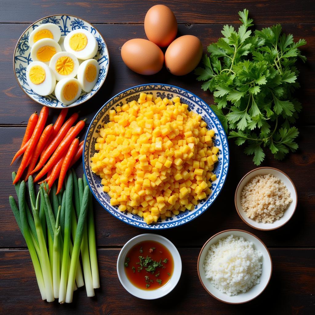 Ingredients for Perfect Chao Fan