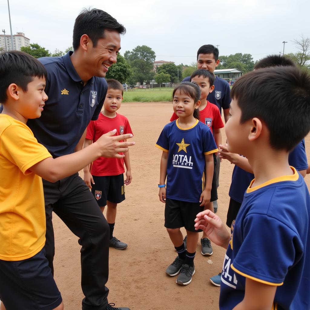 Pham Hoang Nguyen participating in a community outreach program