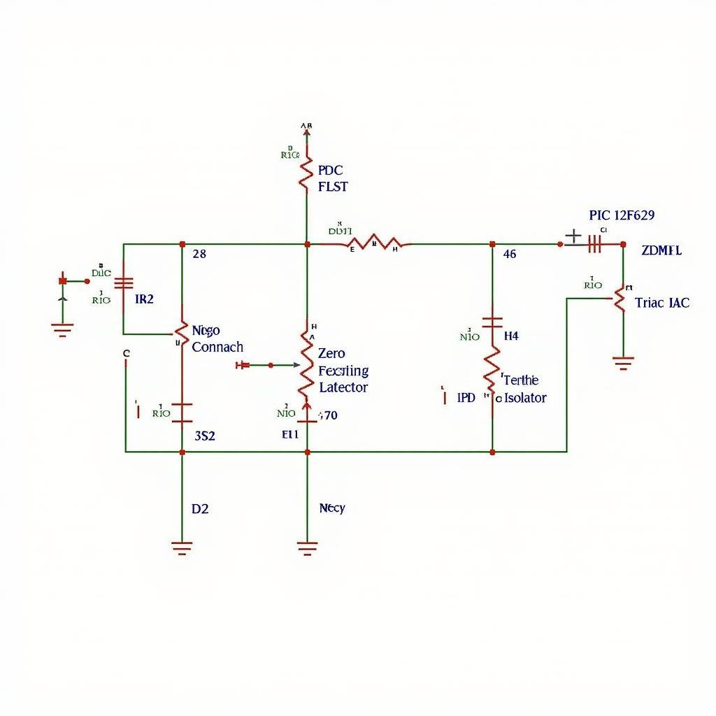 PIC 12F629 Fan Regulator Circuit Diagram