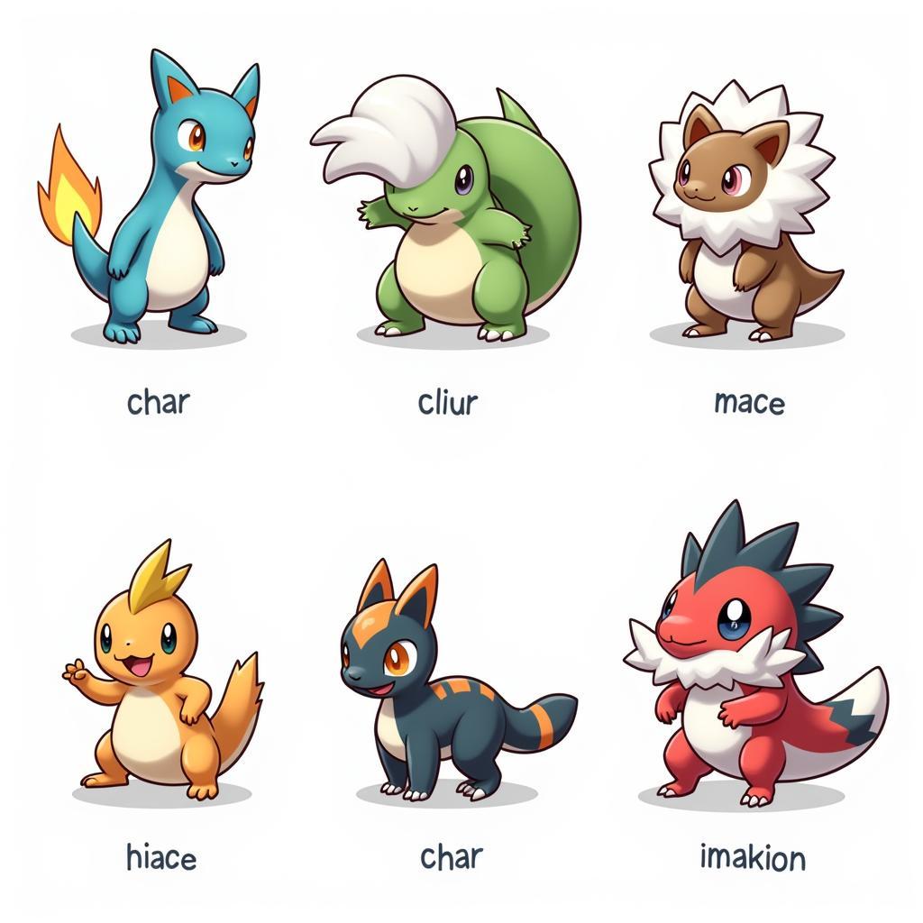 Pokemon Black and White Fan Game Starters