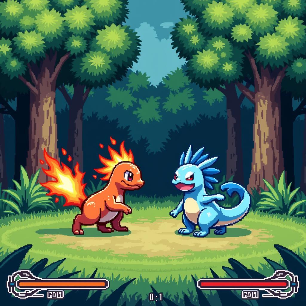 Pokémon Fan Game Battle Screen