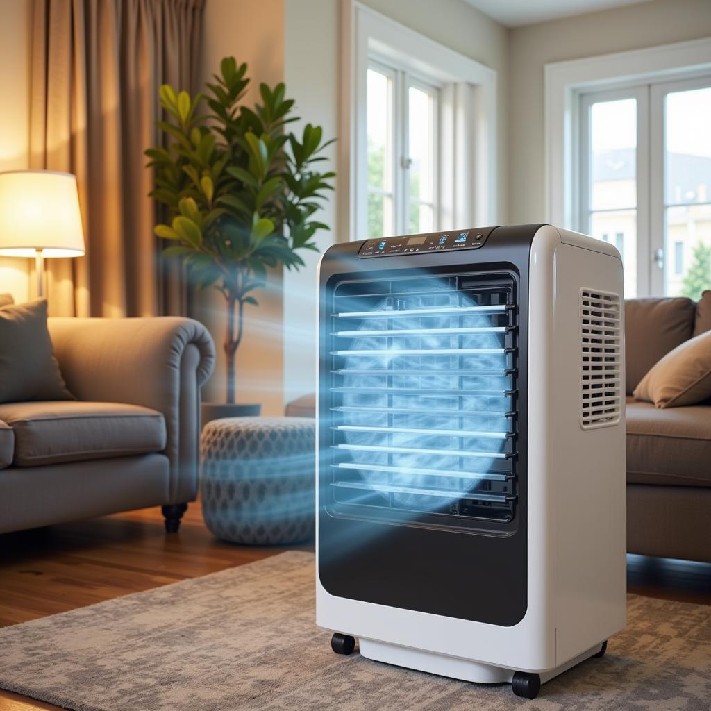 Portable Cooler Fan AC in Living Room