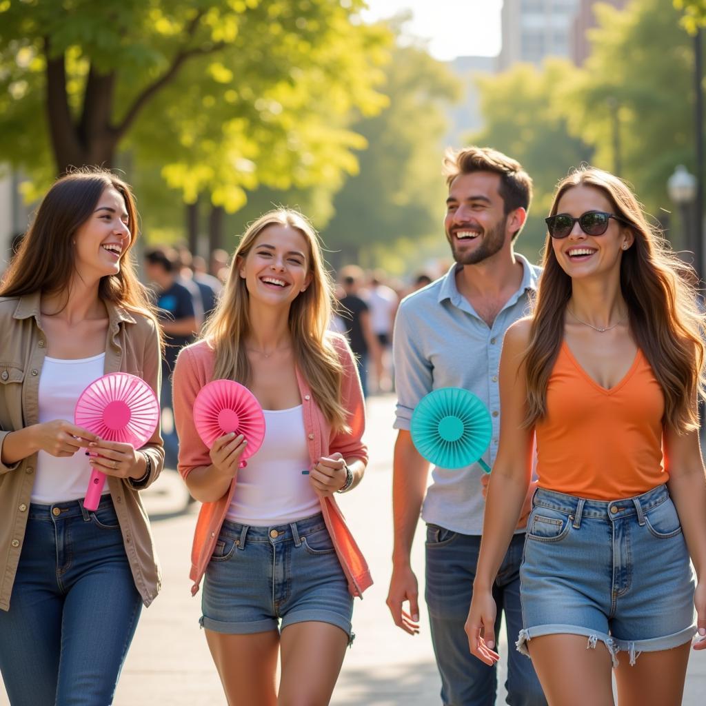 Portable Rechargeable Hand Fans