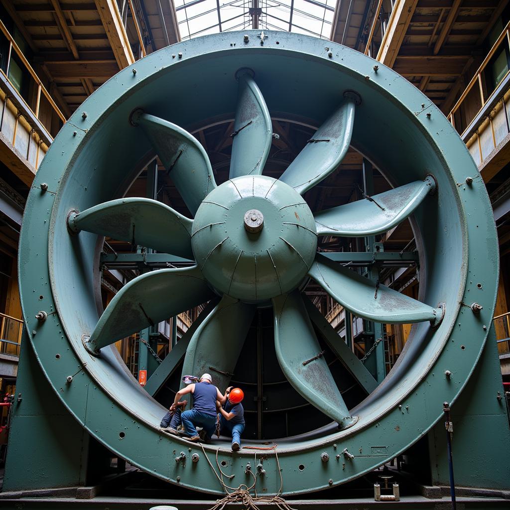 Power Plant Fan Maintenance