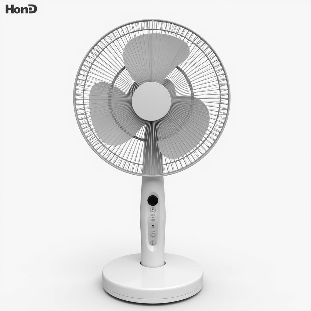 Premium Electric Fan 3D Model with Customizable Features