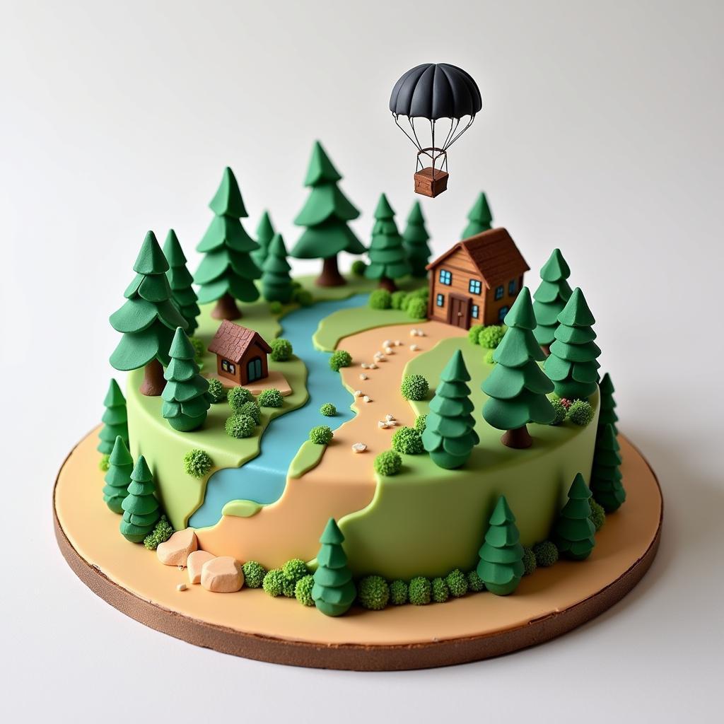 PUBG Terrain Cake