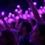 Purple LED lights for fans