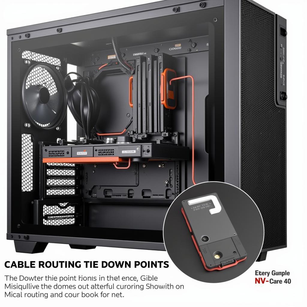 Cable management features in Raidmax NV-A123R3