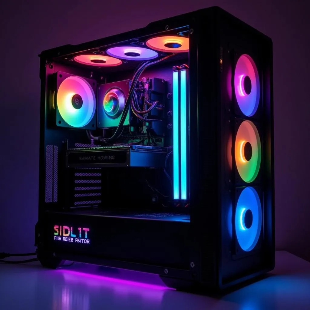 3 fan rainbow gear RGB kit setup