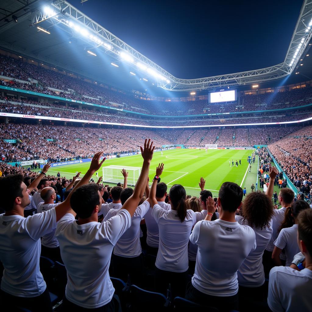 Real Madrid Fans Celebrating