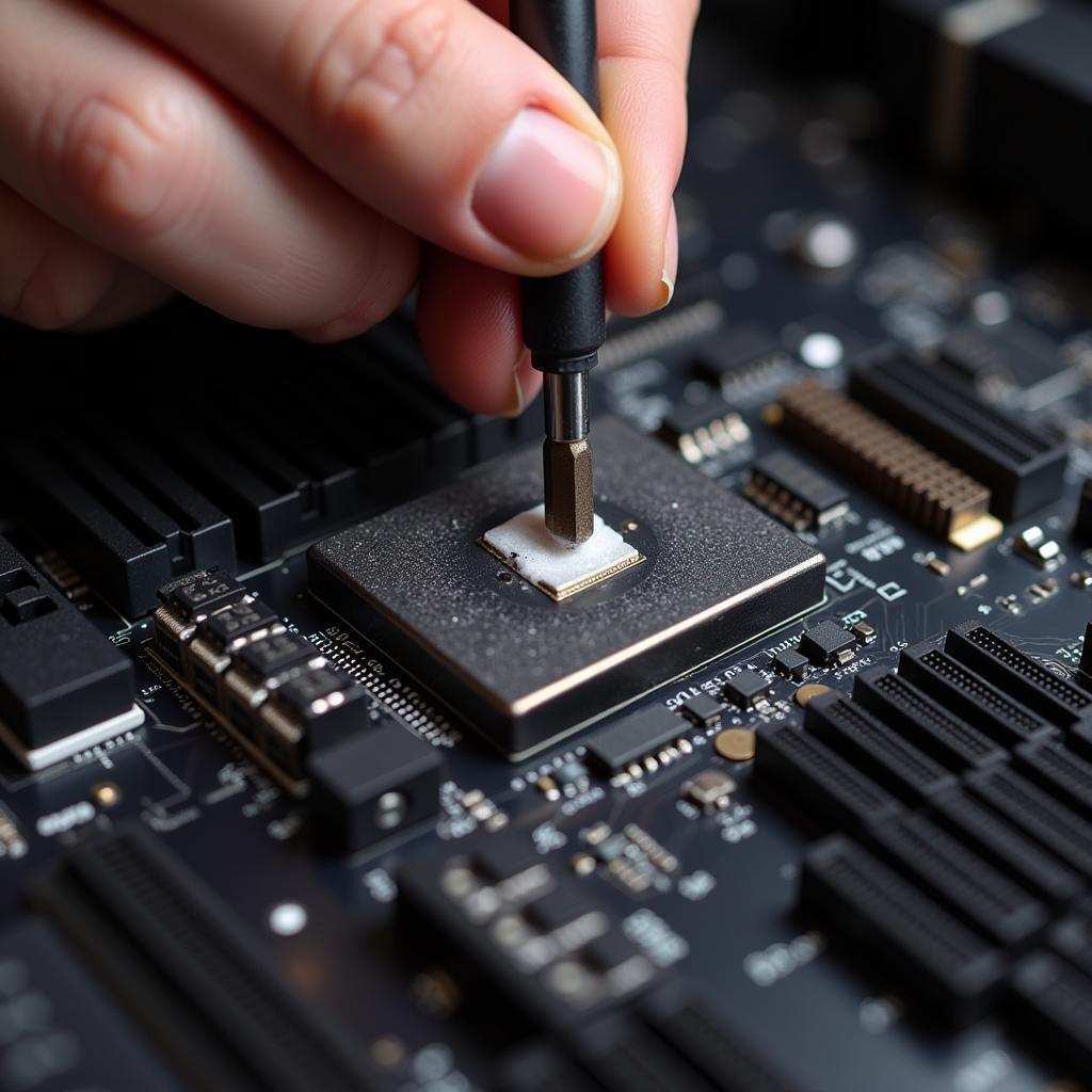 Reapplying thermal paste to a GPU