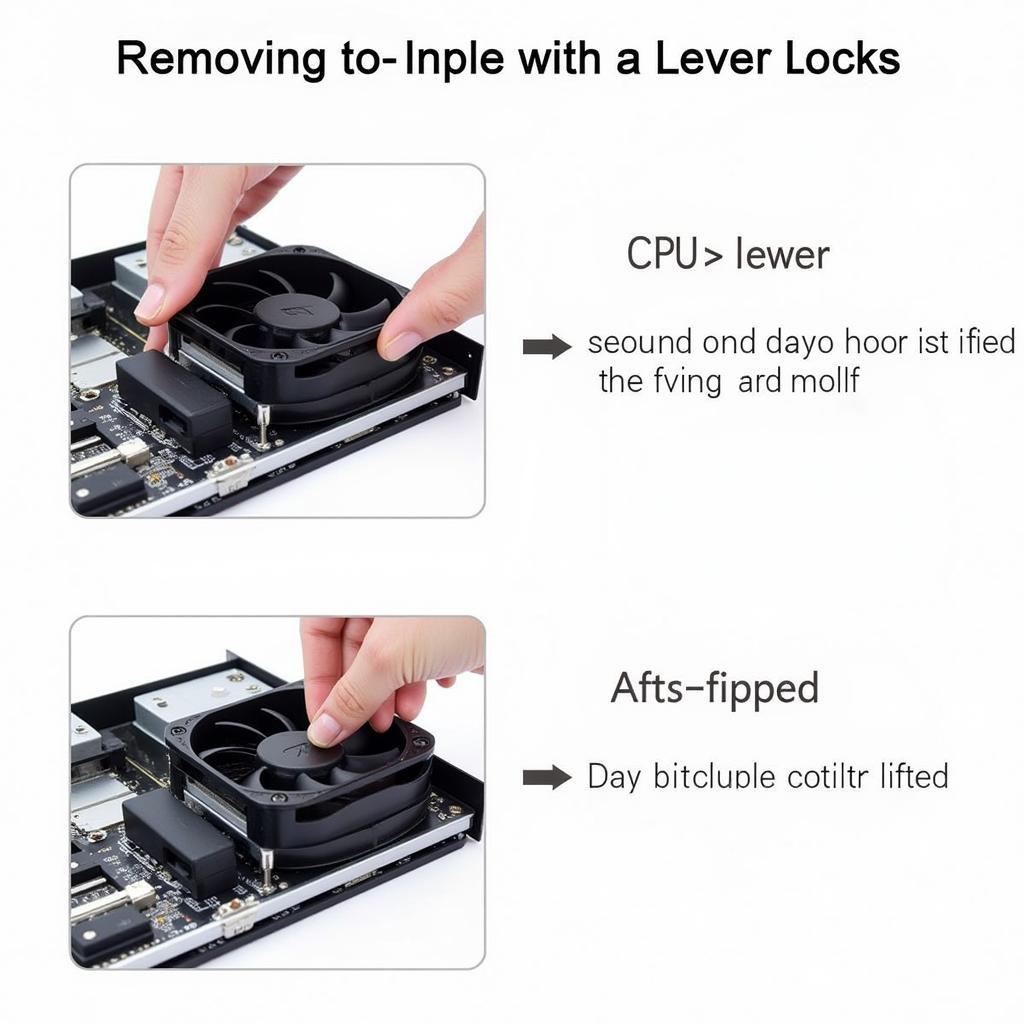 Removing a Lever Lock CPU Fan