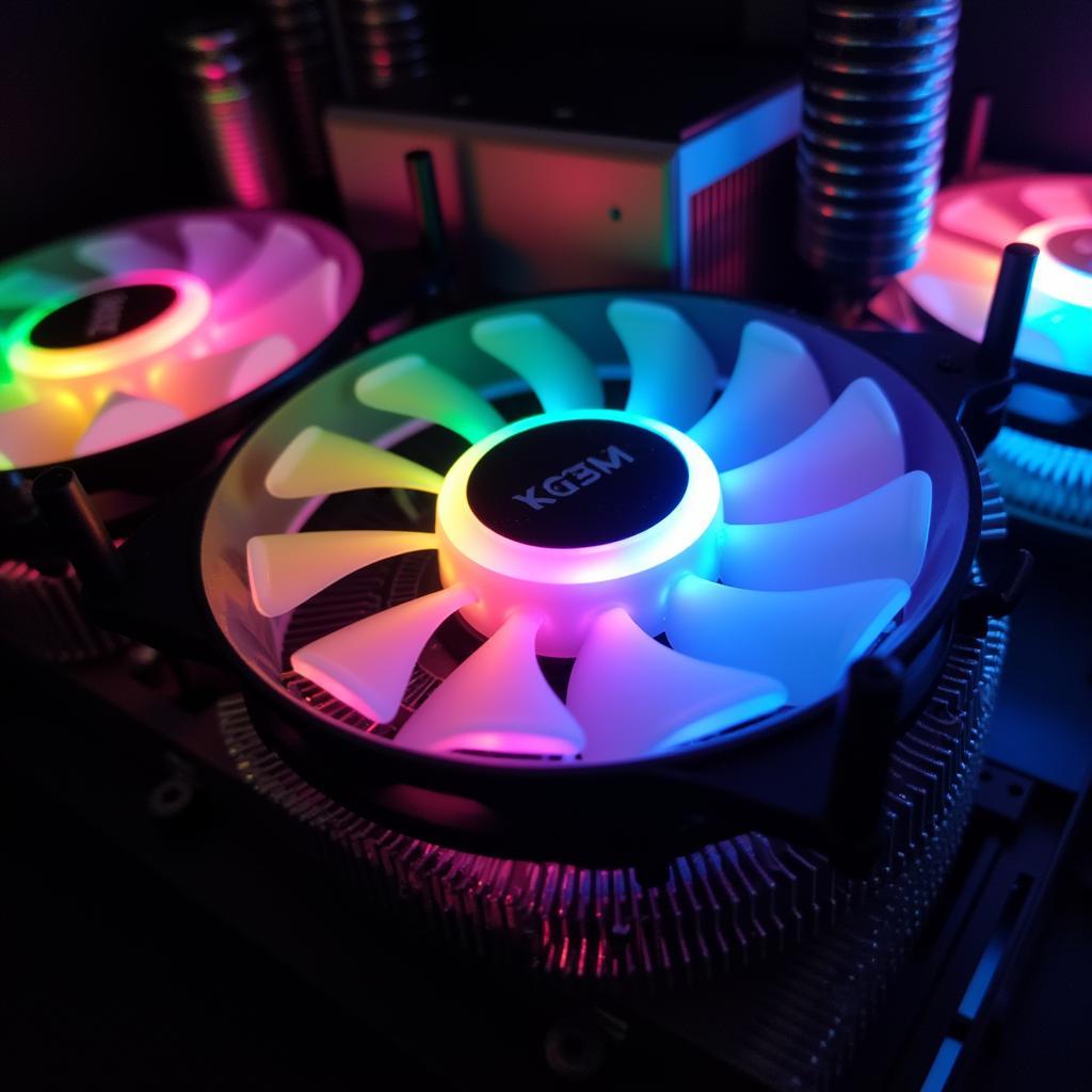 RGB CPU Fan with Customizable Lighting