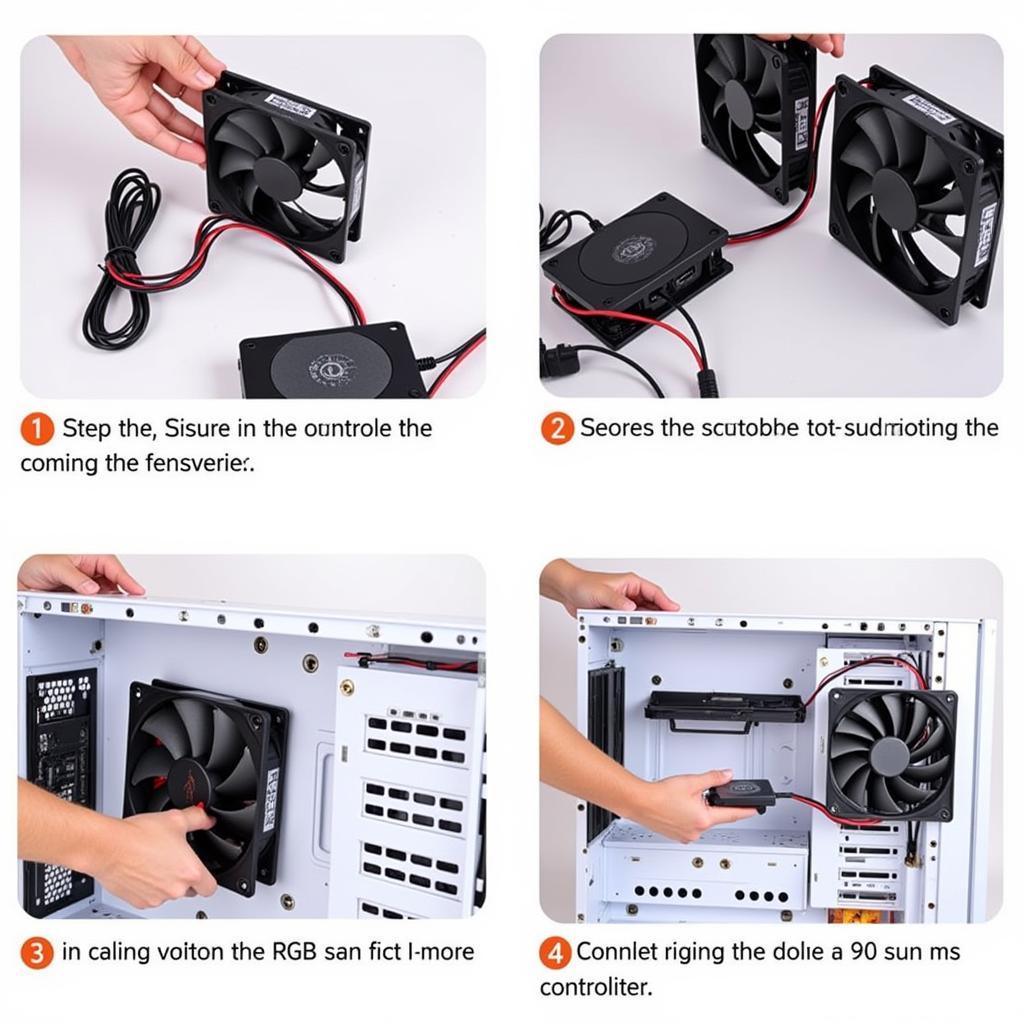 Installing RGB fans in a PC case