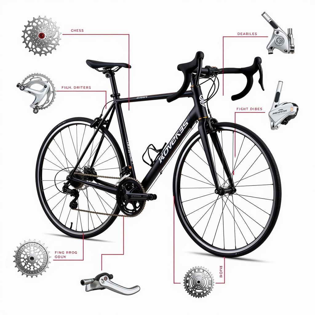 Road bike components for beginners