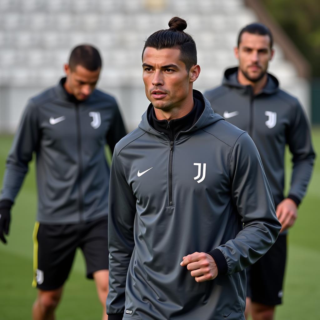 Ronaldo Training with Juventus