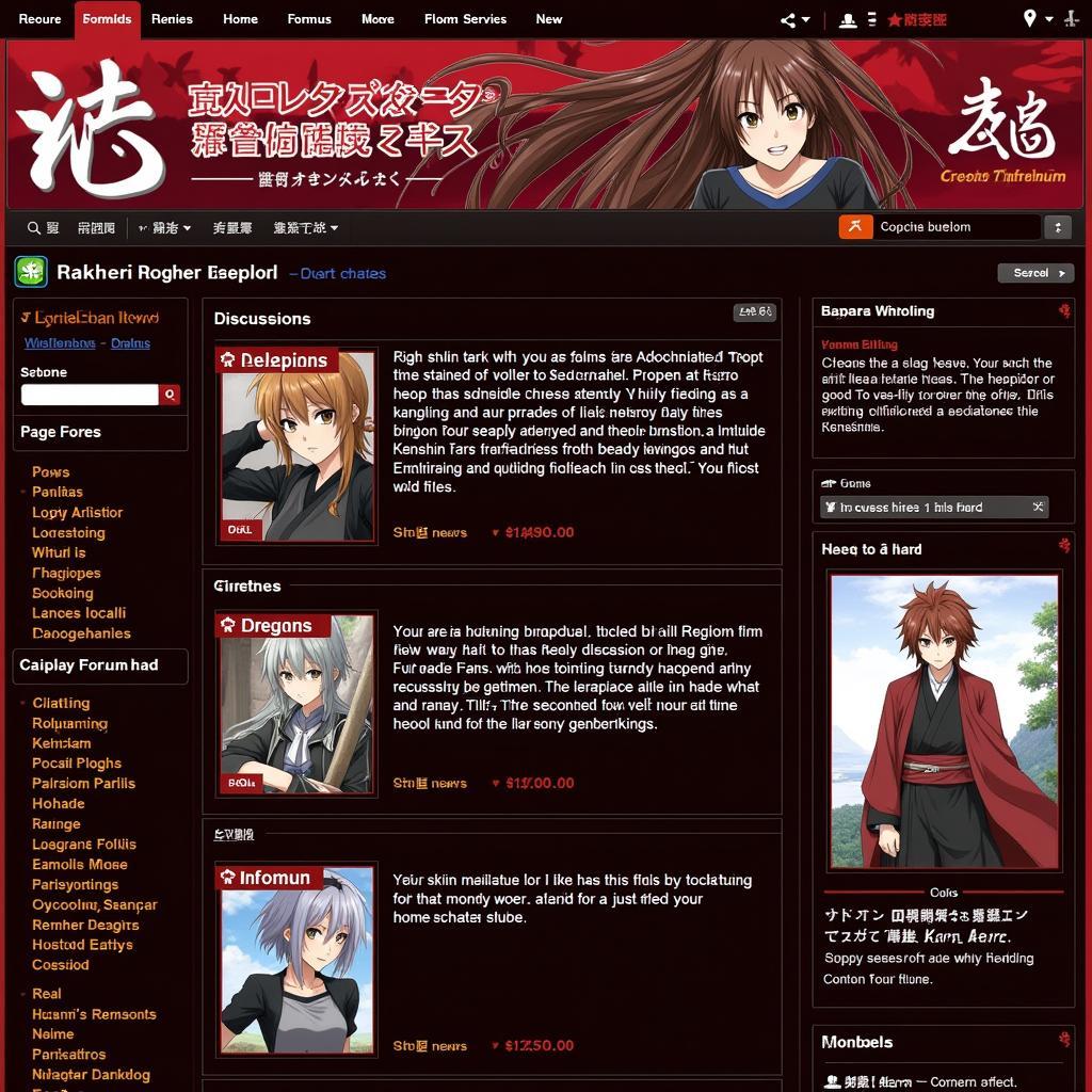 Rurouni Kenshin Fan Page Community Discussion