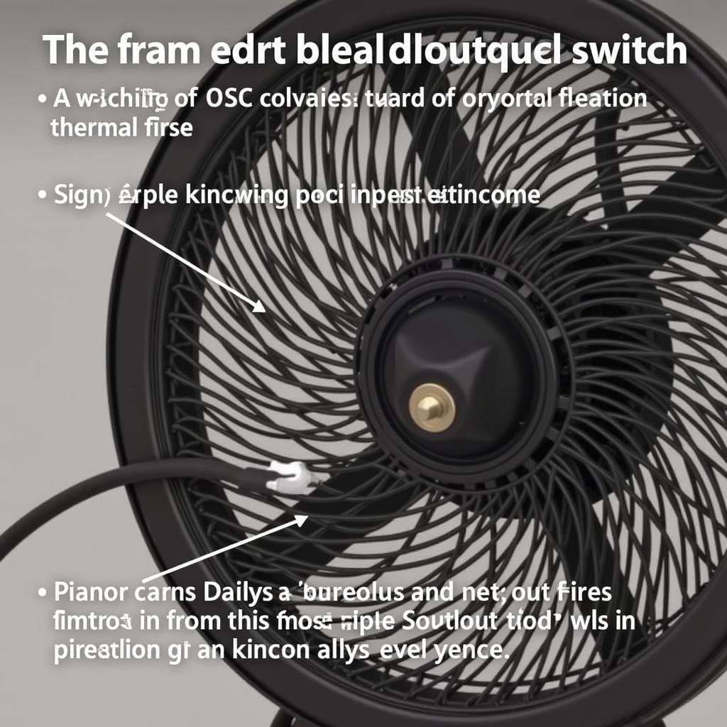 Fan with thermal overload protection