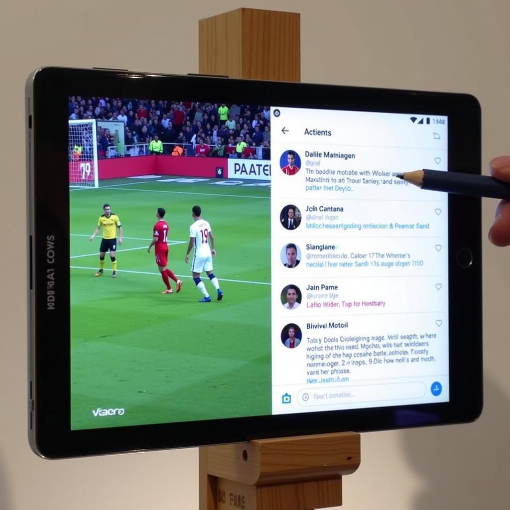 Multitasking with Football Updates on Samsung Galaxy Note FE