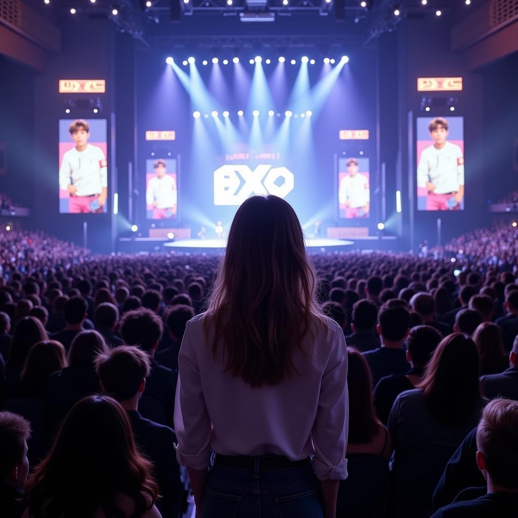 Samsung heiress spotted at EXO concert