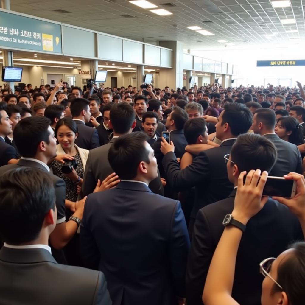 sasaeng fans invading airport