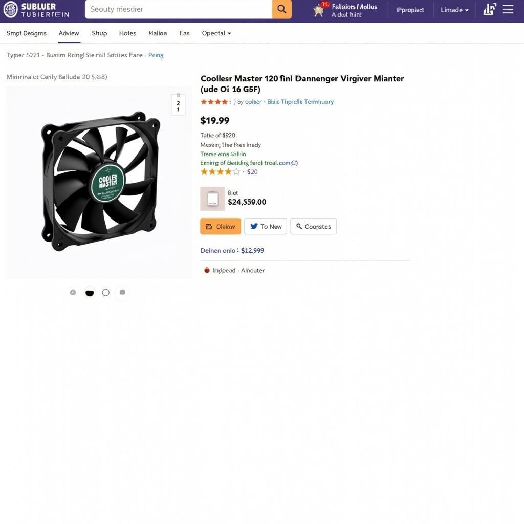 Selling a Cooler Master 120mm Fan Online