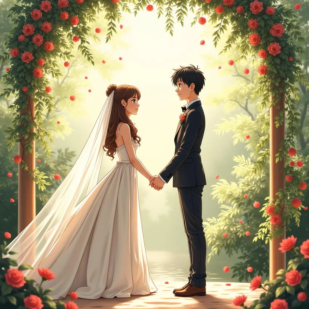 A Dreamy Depiction of Shinichi and Ran's Wedding